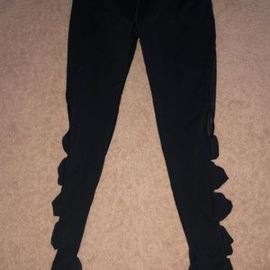 VICTORIA’s SECRET PINK- Black cut out leggings